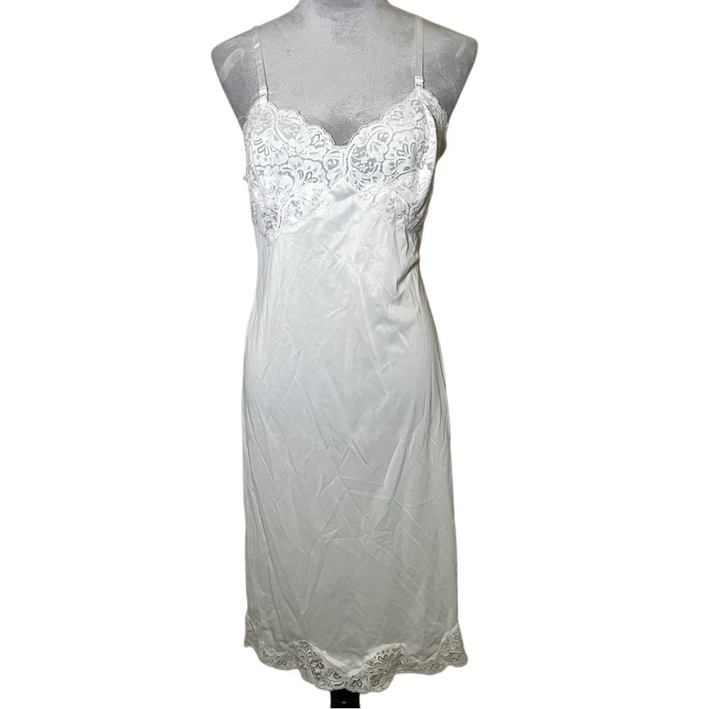 Elegant White Lace Slip Dress